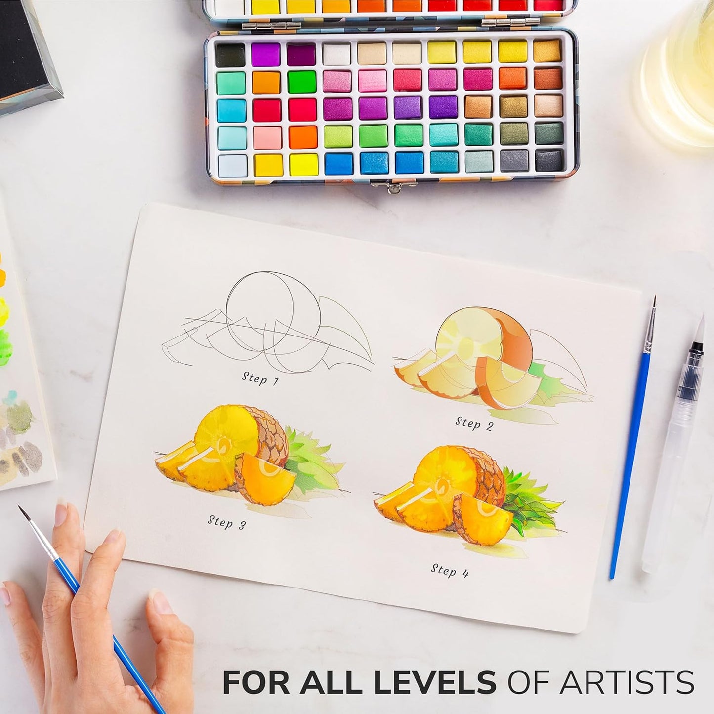 100 pinturas de acuarela