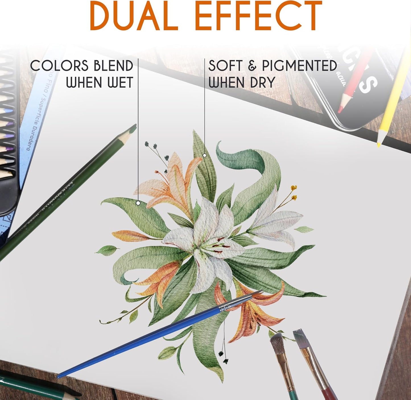 72 Aquarellstifte – Metallbox