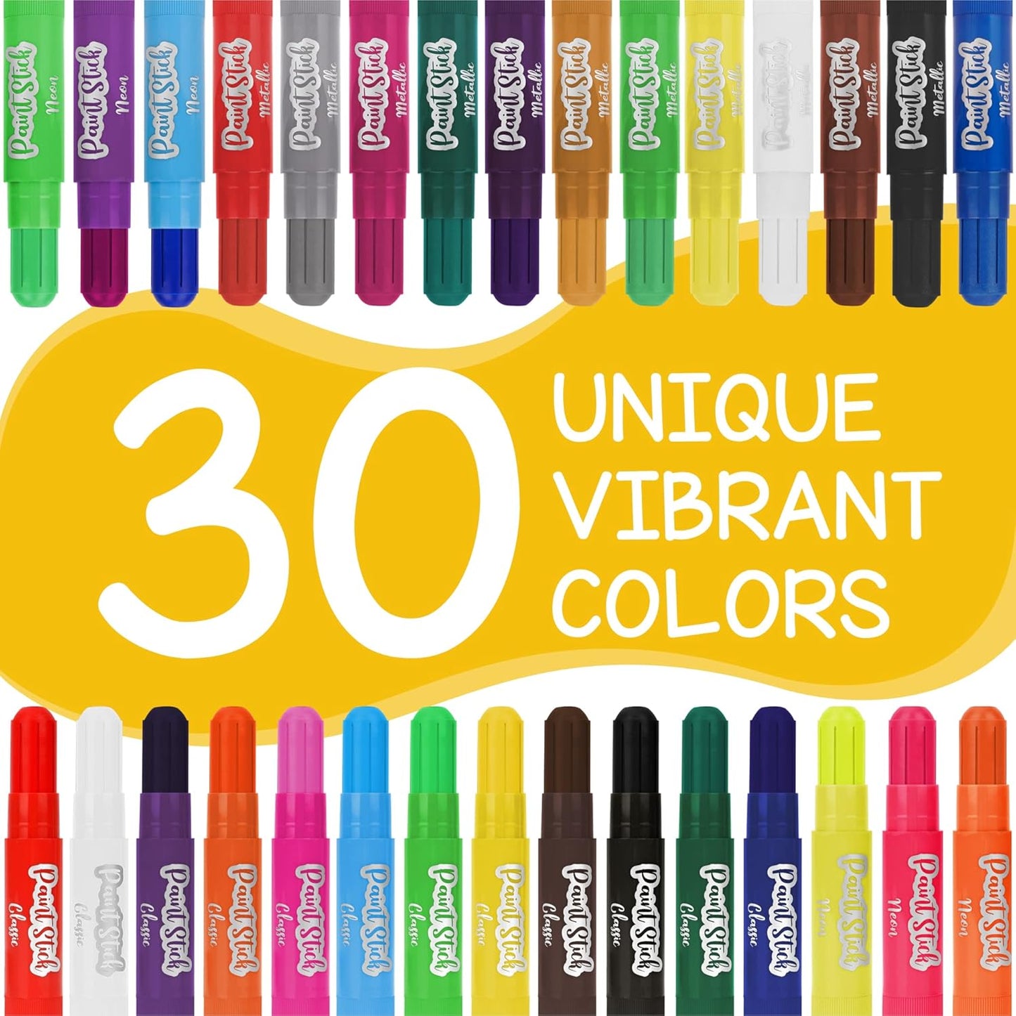 30 bâtons de peinture gouache