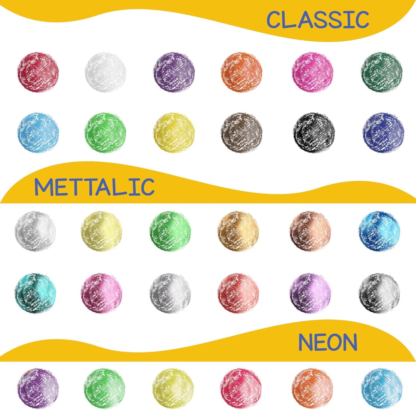 30 bâtons de peinture gouache