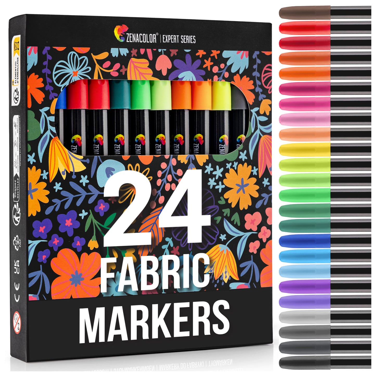 24 Fabric Markers