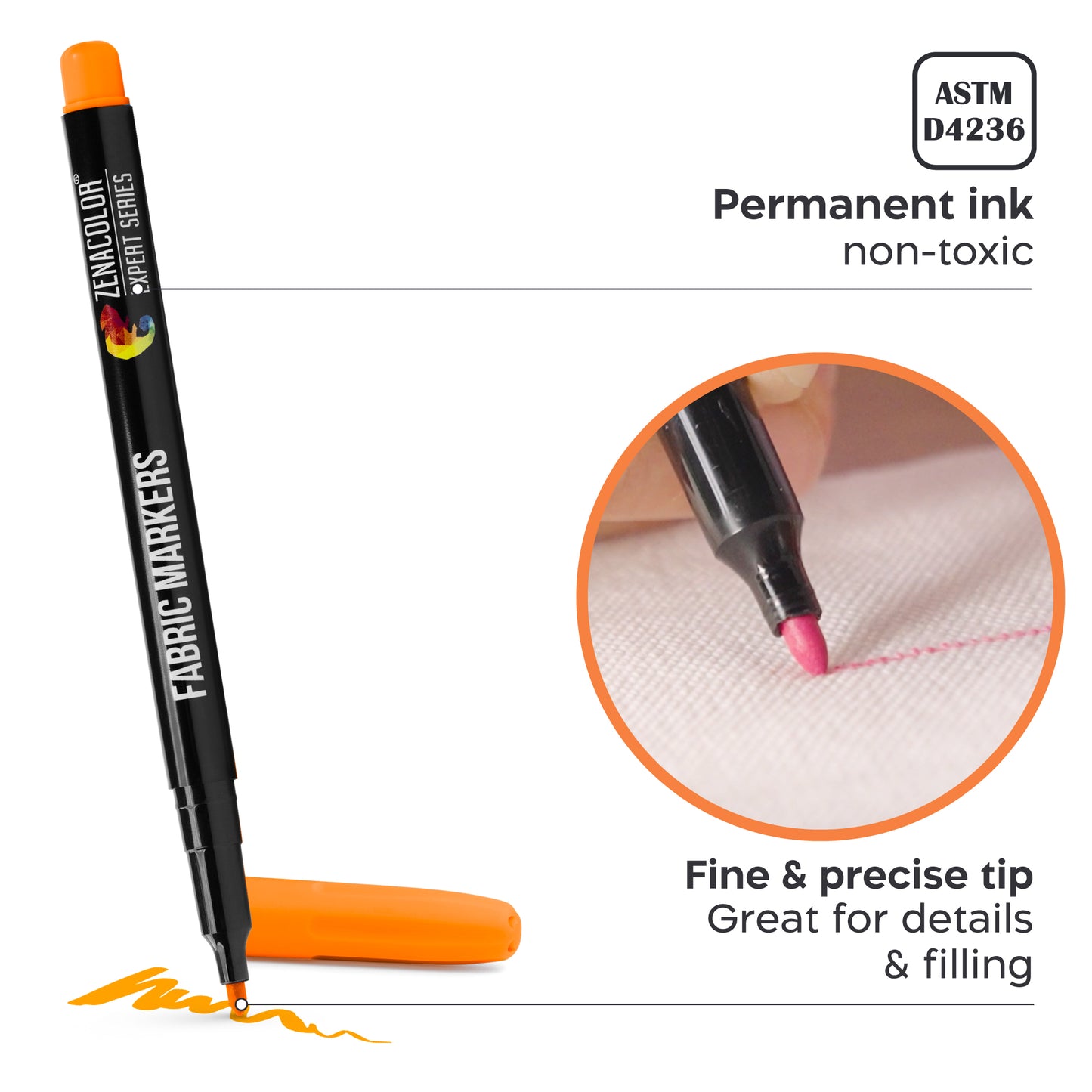 24 Fabric Markers