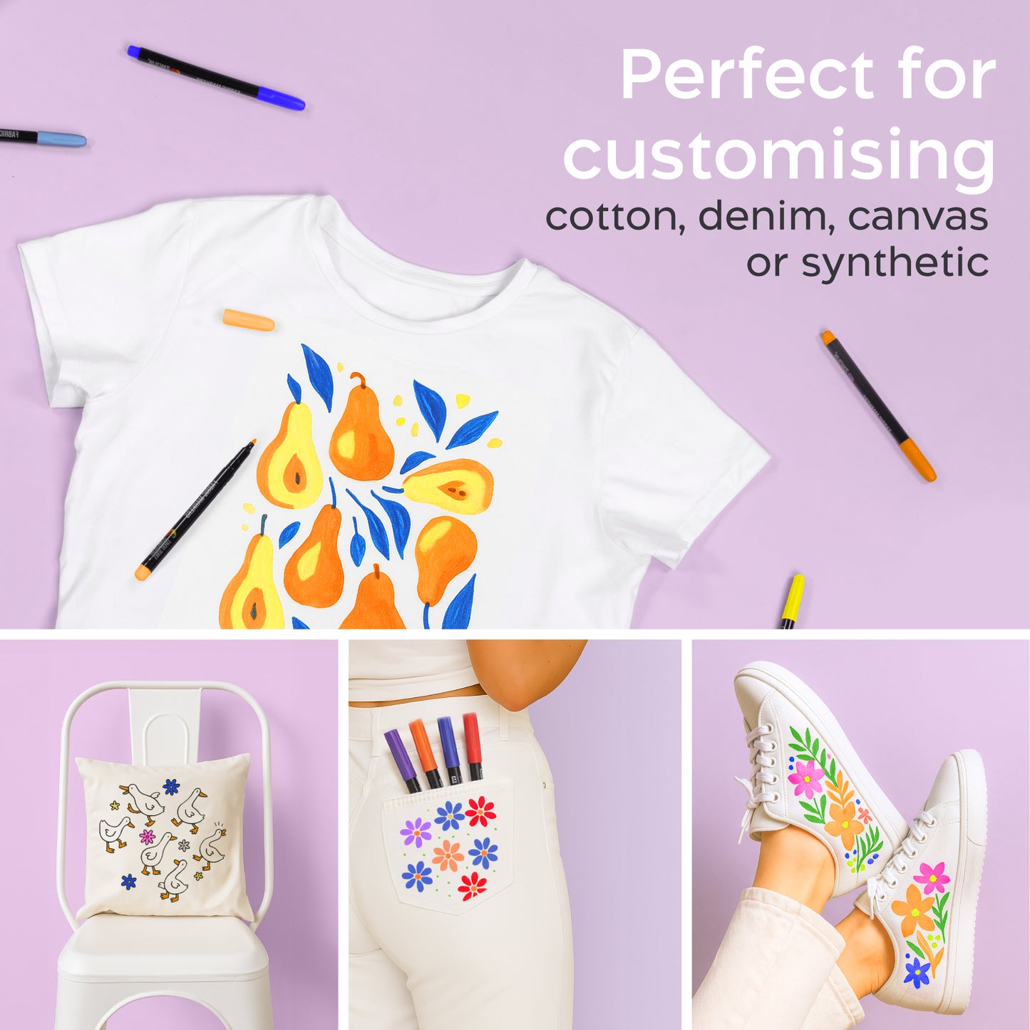 24 Fabric Markers