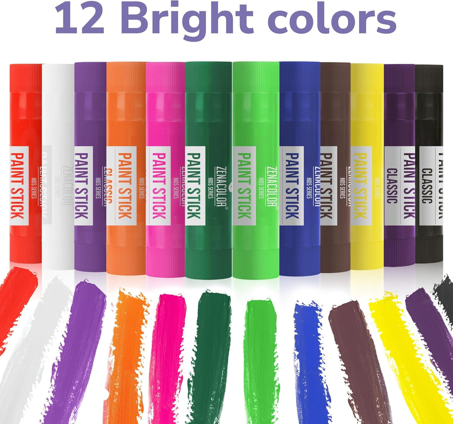 12 Barras de Pintura Gouache