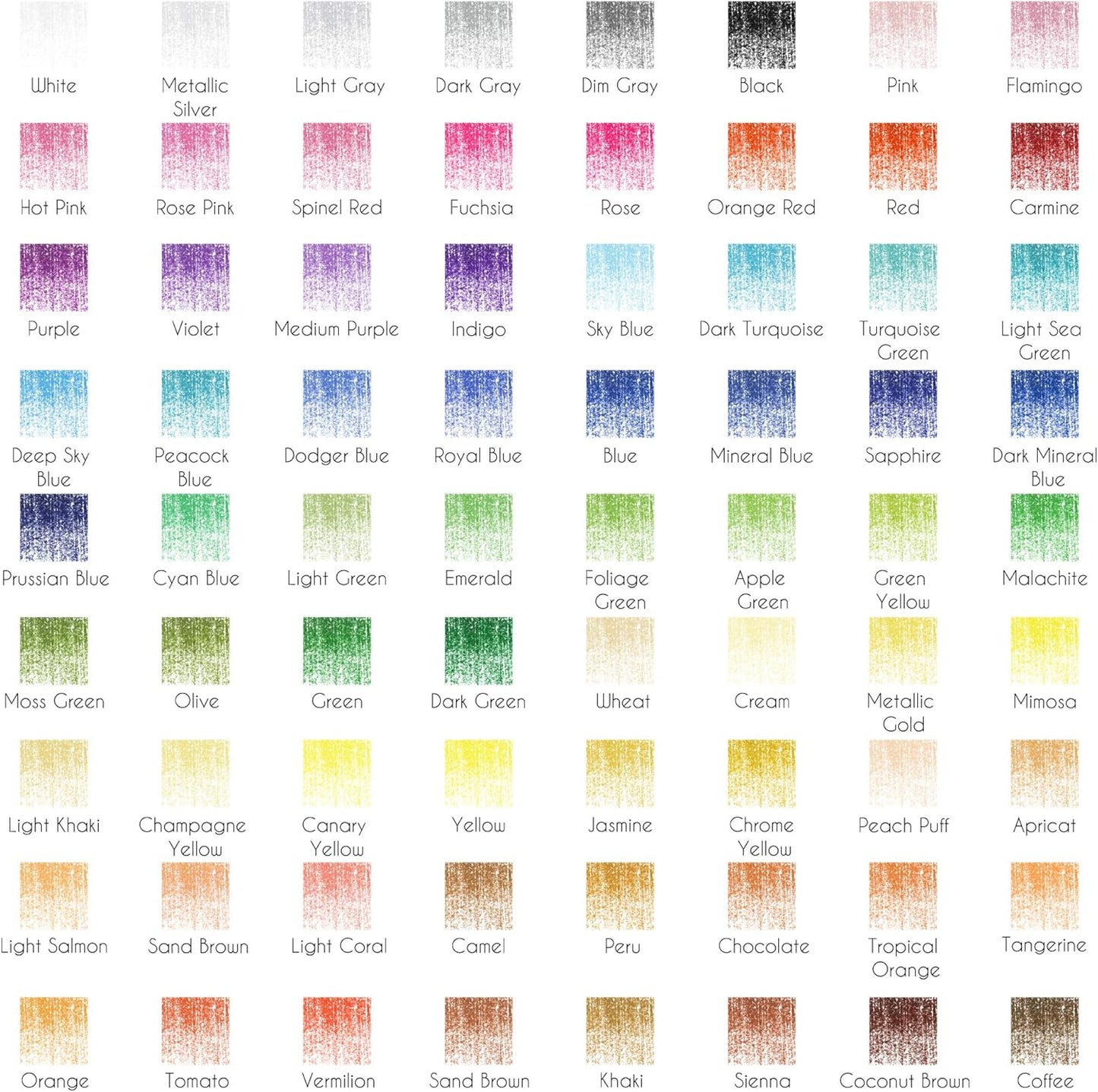 72 lápices de colores