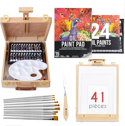 Oil Paint Easel Set