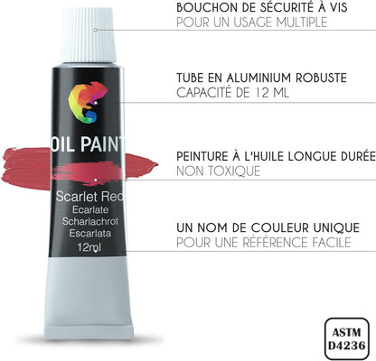 Oil Paint Easel Set
