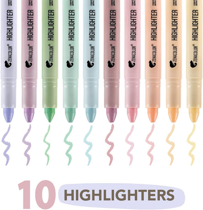 Rotuladores fluorescentes en colores pastel