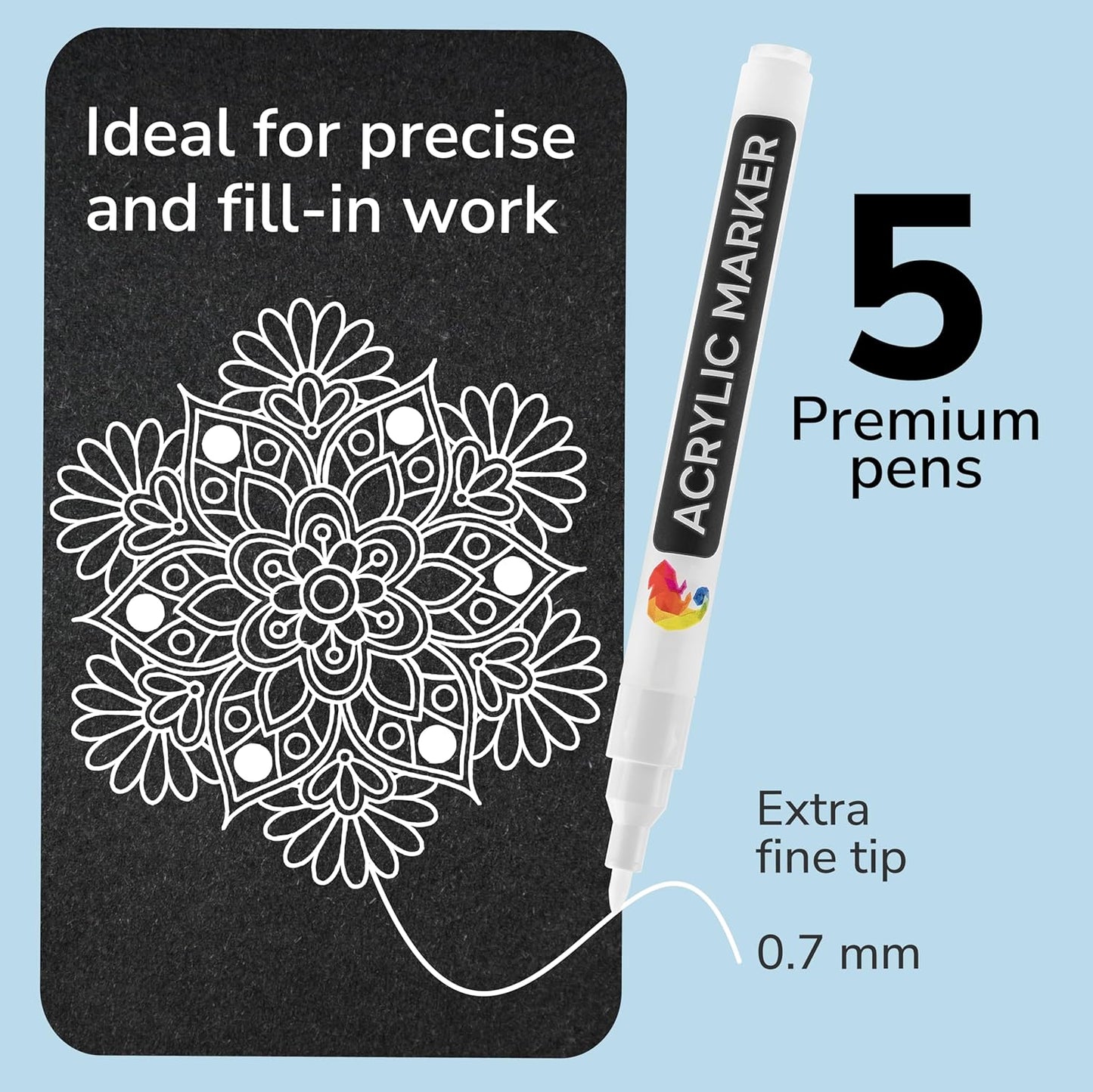 5 White Paint Pen