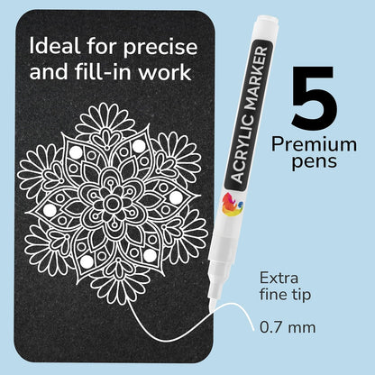 5 White Paint Pen