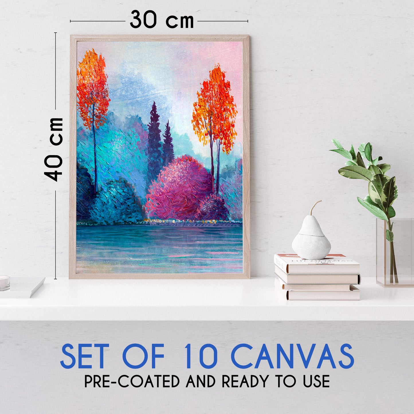 Set of 10 Canvas Board (30x40cm)