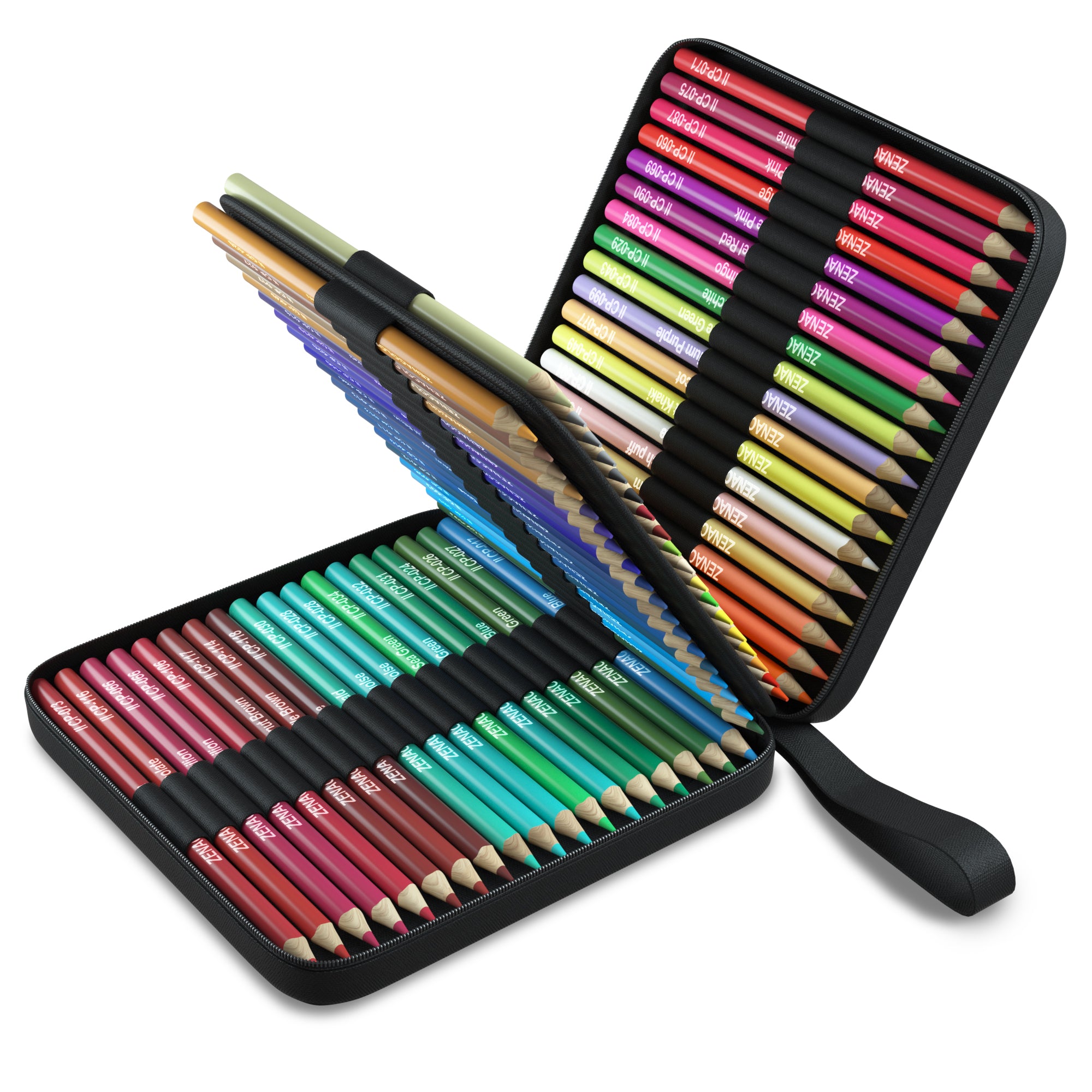 72 Colored Pencil Set with Case – Zenacolor