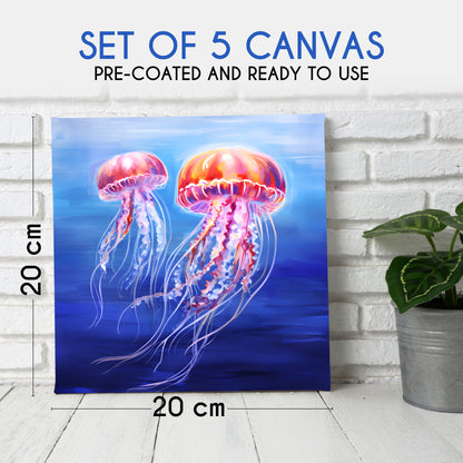 Set of 5 Canvas Frame (20x20 cm)