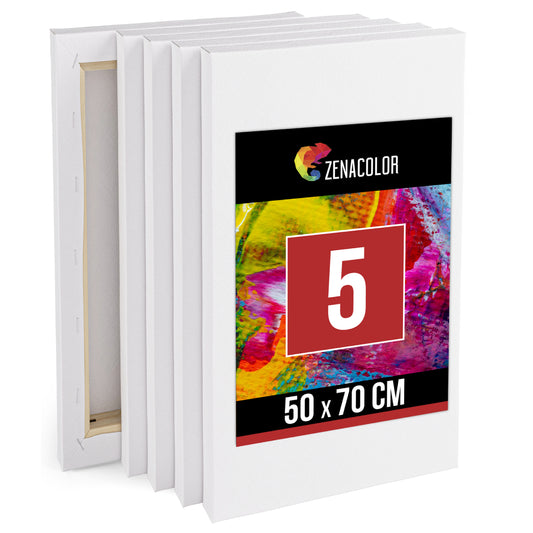 5 Leinwandfarben (20x20cm) 