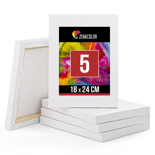 5 Leinwandfarben (20x20cm) 