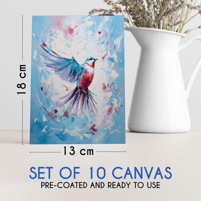Set of 10 Canvas Board (13x18 cm)