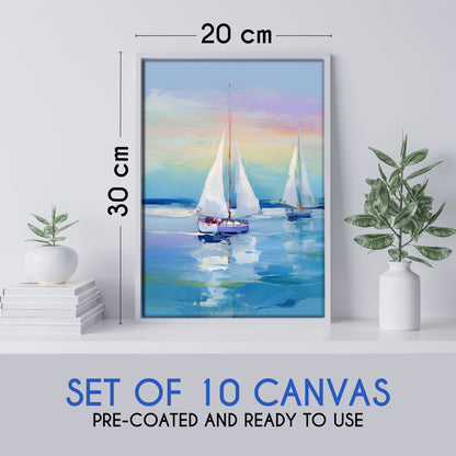 Set of 10 Canvas Board (20x30cm)