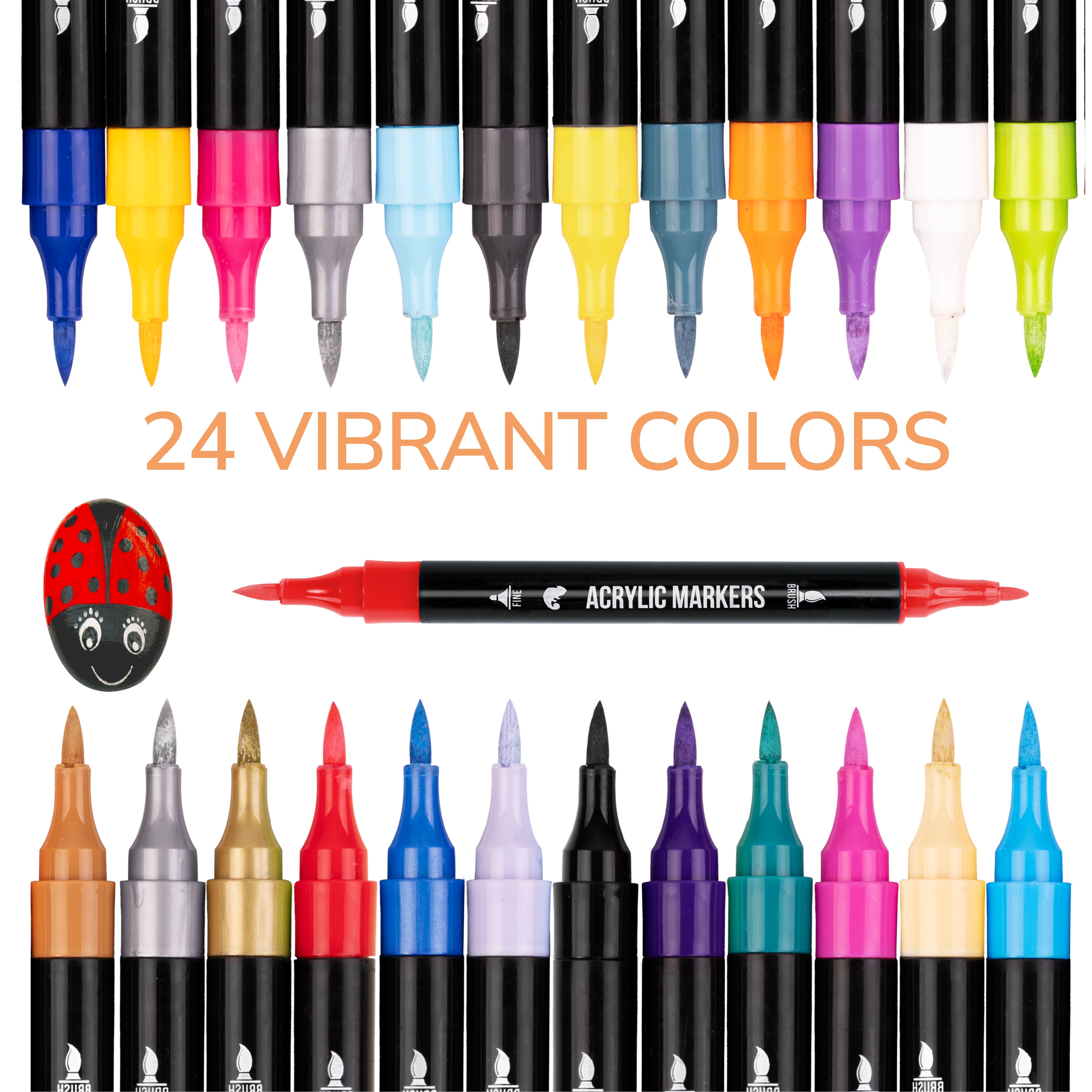 24 Acrylic Markers – Zenacolor