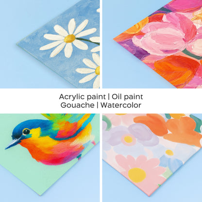 Set of 10 Canvas Board (20x20 cm)