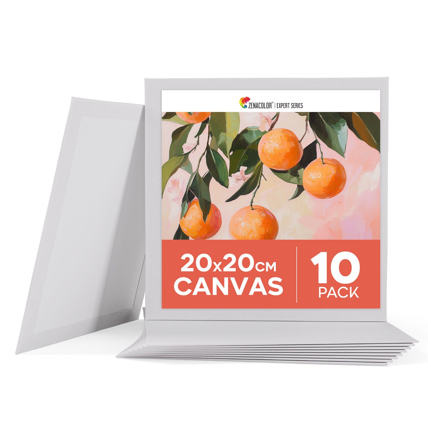 Set of 10 Canvas Board (20x20 cm)