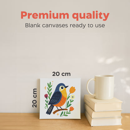 Set of 10 Canvas Board (20x20 cm)