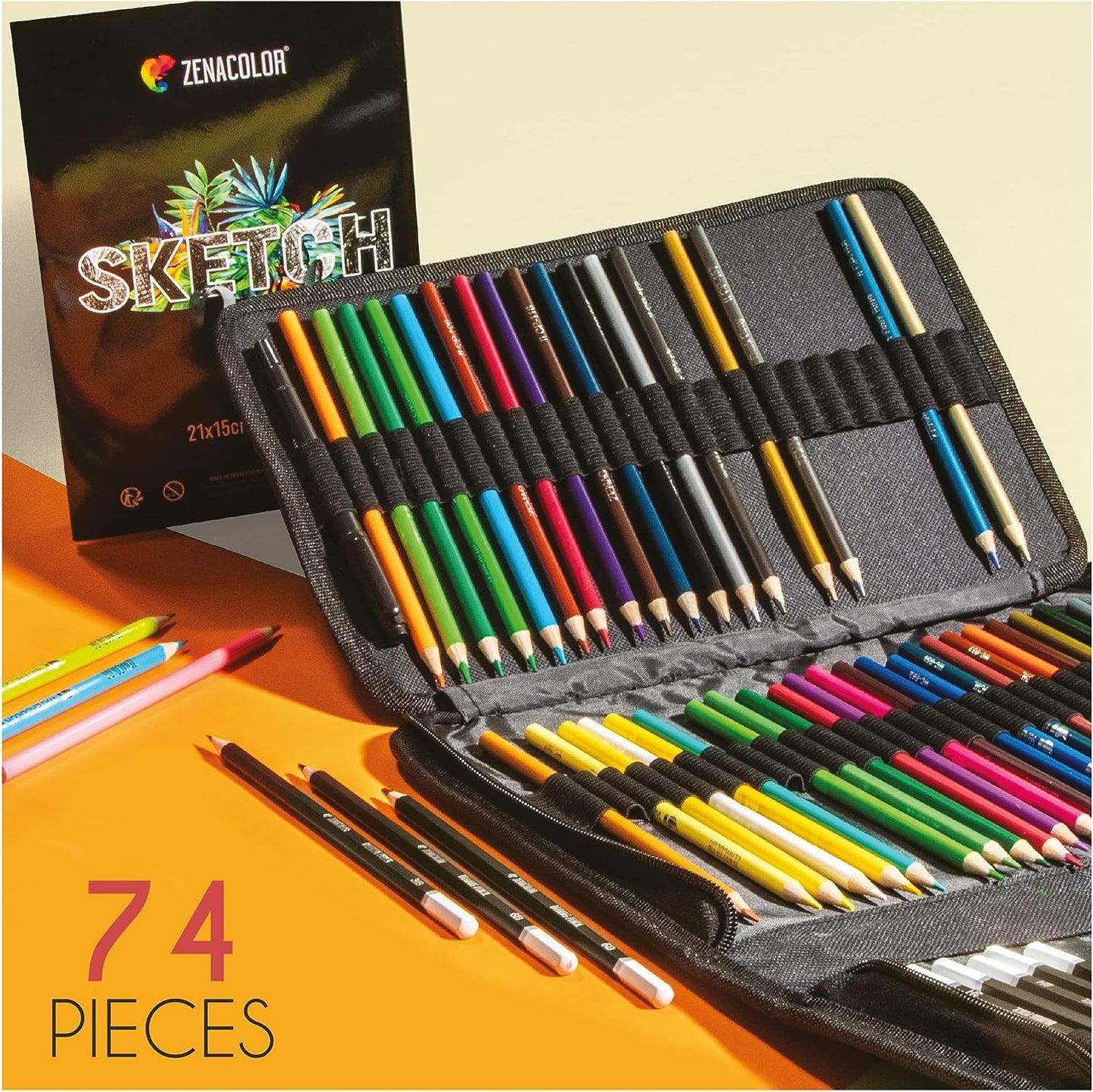 Complete Drawing Kit 74 pieces
