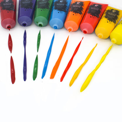 24 tubos de pintura acrílica (120 ml)