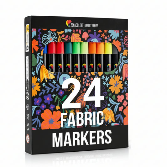 24 marcadores de tela