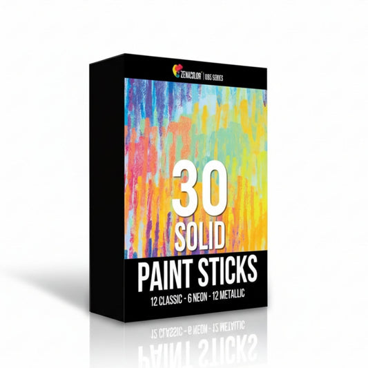 30 barras de pintura gouaches 