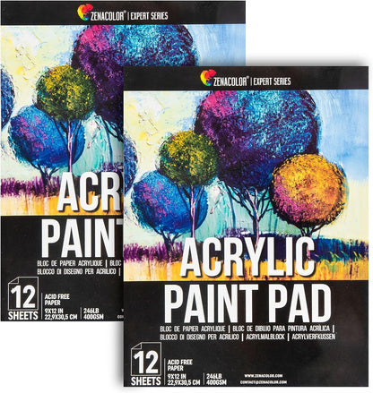 Blocs de papier acrylique (lot de 2)