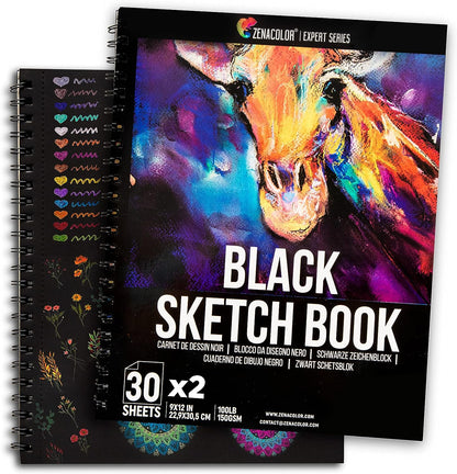 Cuaderno de dibujo negro