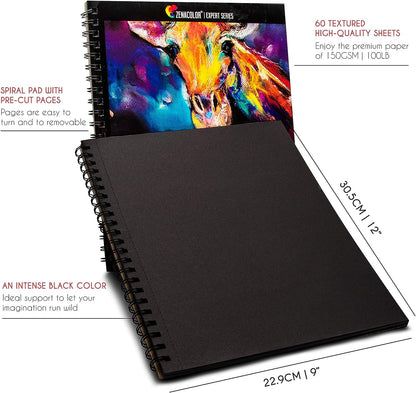 Cuaderno de dibujo negro