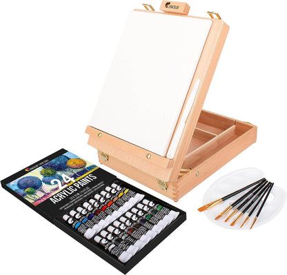 Coffret Peinture Acrylique 34 pièces (12ml)