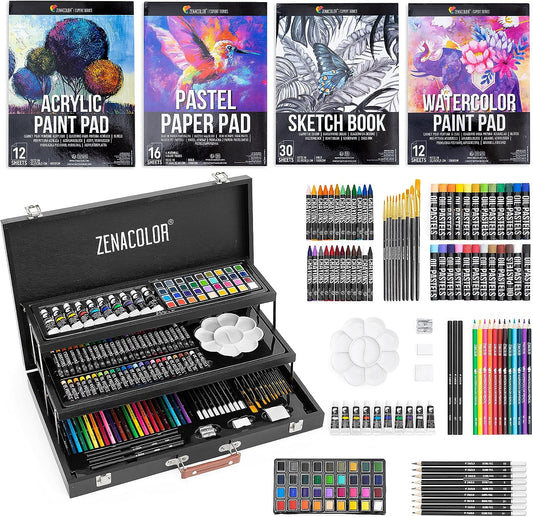 Zenacolor crayons aquarellable et aquarelle pour les enfants