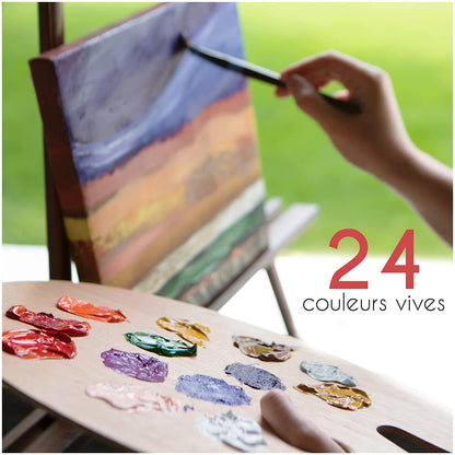 24 Tubes de Peinture à l'huile (12ml)