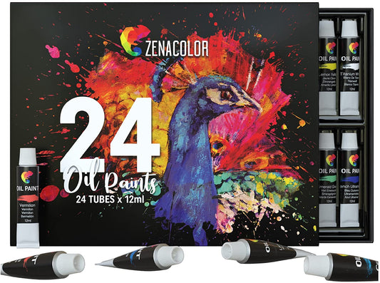 24 Tubes of Oil Paint (12ml)