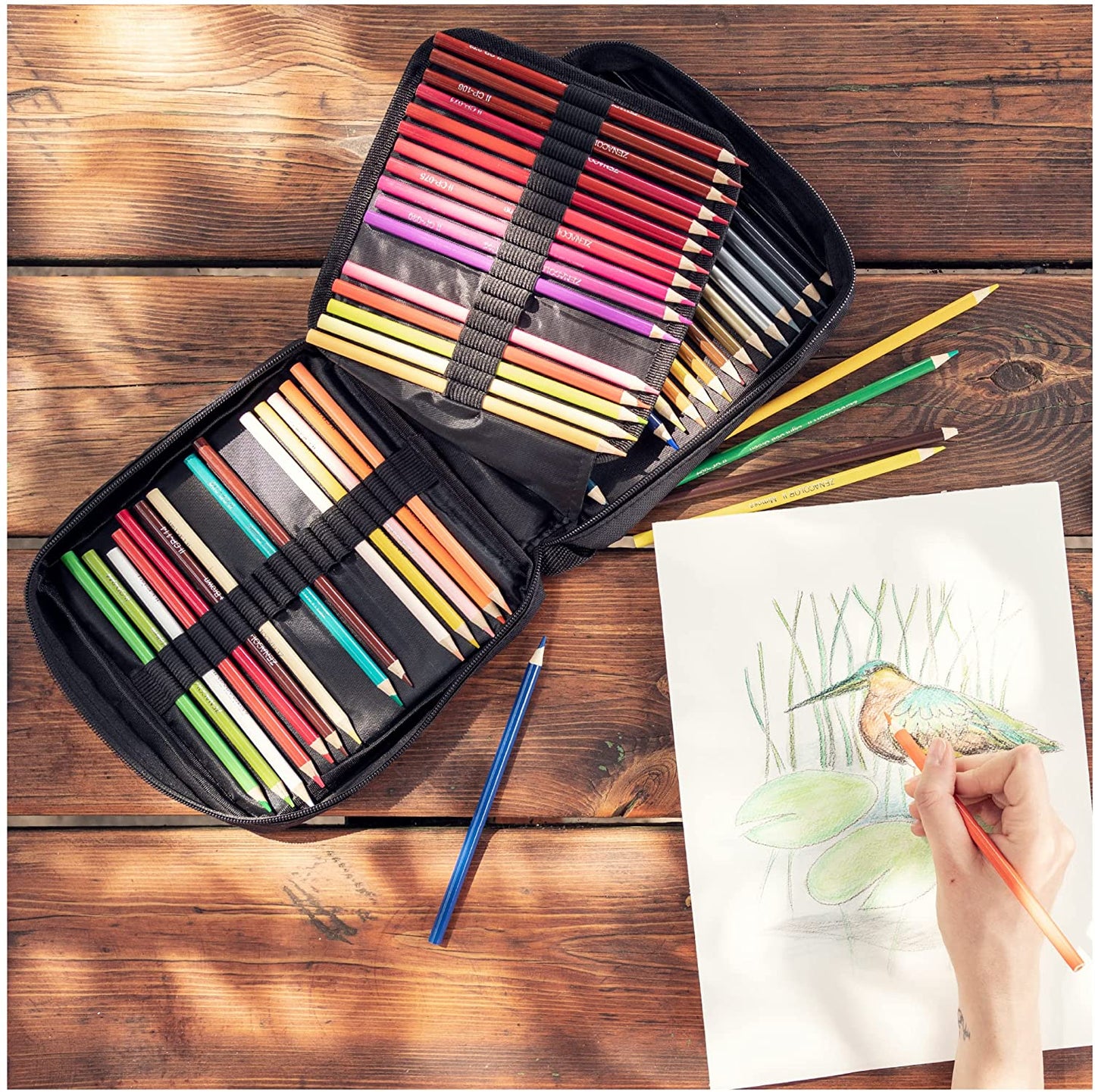 Kit of 72 Professional Colored Pencils